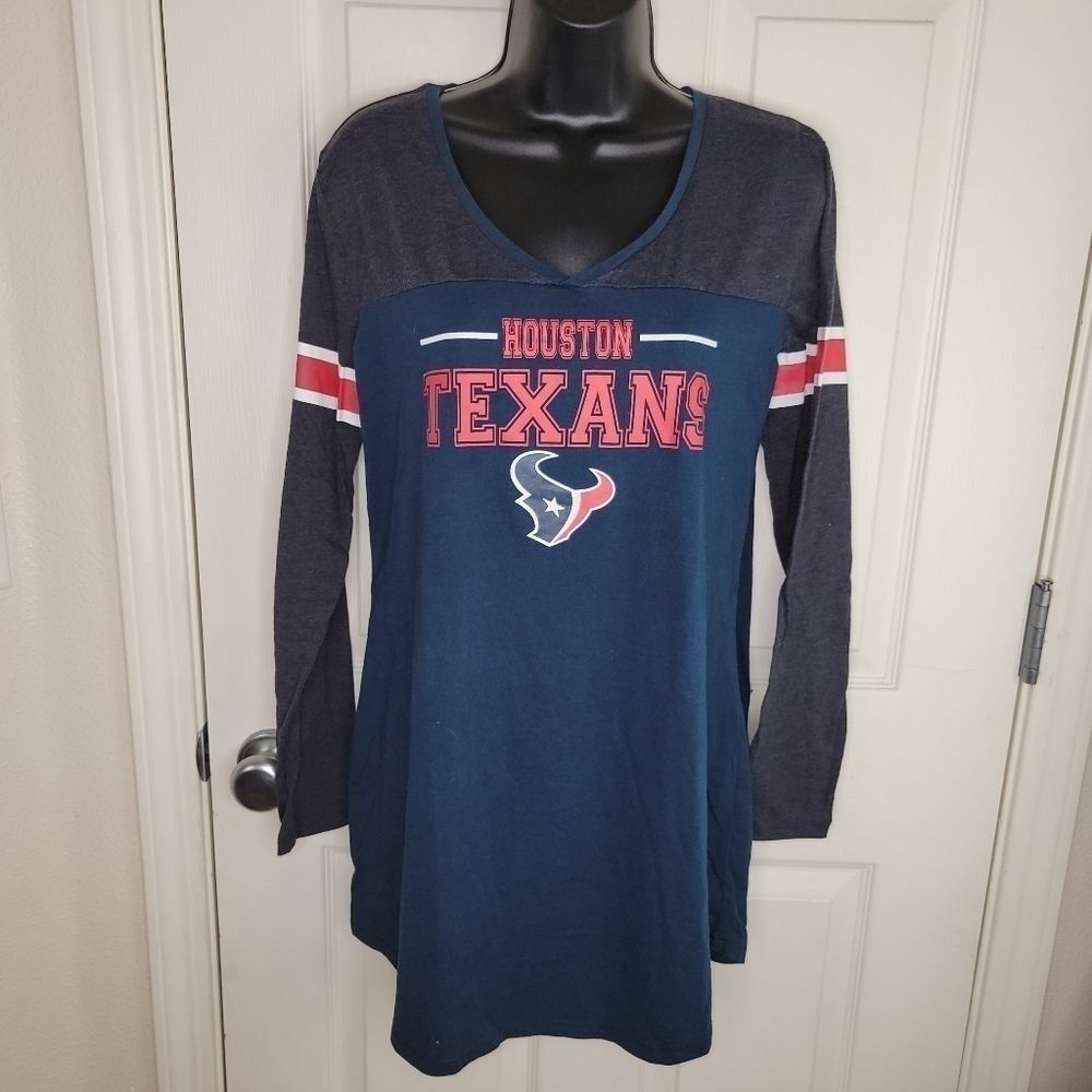 Huston Texans NFL football long sleeve t-shirt Large
